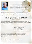 Obituary Hildegard Näf-Wittwer
