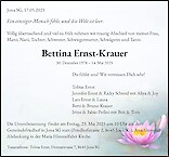 Obituary Bettina Ernst-Krauer