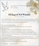 Necrologio Hildegard Näf-Wittwer