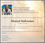 Obituary Marcel Hofstetter