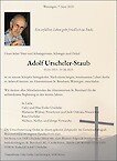 Obituary Adolf Urscheler-Staub