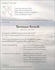 Obituary Tommaso Simeoli