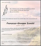 Necrologio Francesco-Giuseppe Zanetti