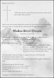 Obituary Markus Bittel-Ehrsam, Riehen