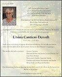 Obituary Ursina Cantieni-Denoth