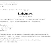 Obituary Ruth Andrey