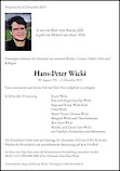 Obituary Hans-Peter Wicki