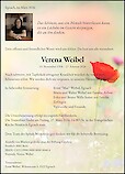 Obituary Verena Weibel