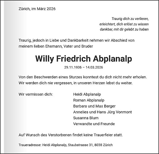 Willy Friedrich Abplanalp