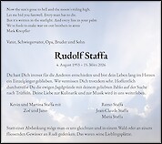 Obituary Rudolf Staffa