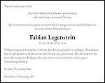 Avis de décès Fabian Legenstein
